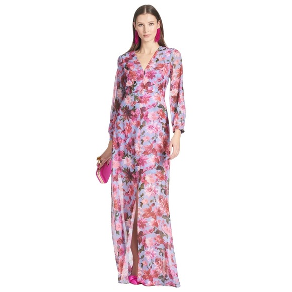 Sachin & Babi Dresses & Skirts - Sachin & Babi Penny Gown Women 0 Pink Periwinkle Floral Maxi Dress NEW $595